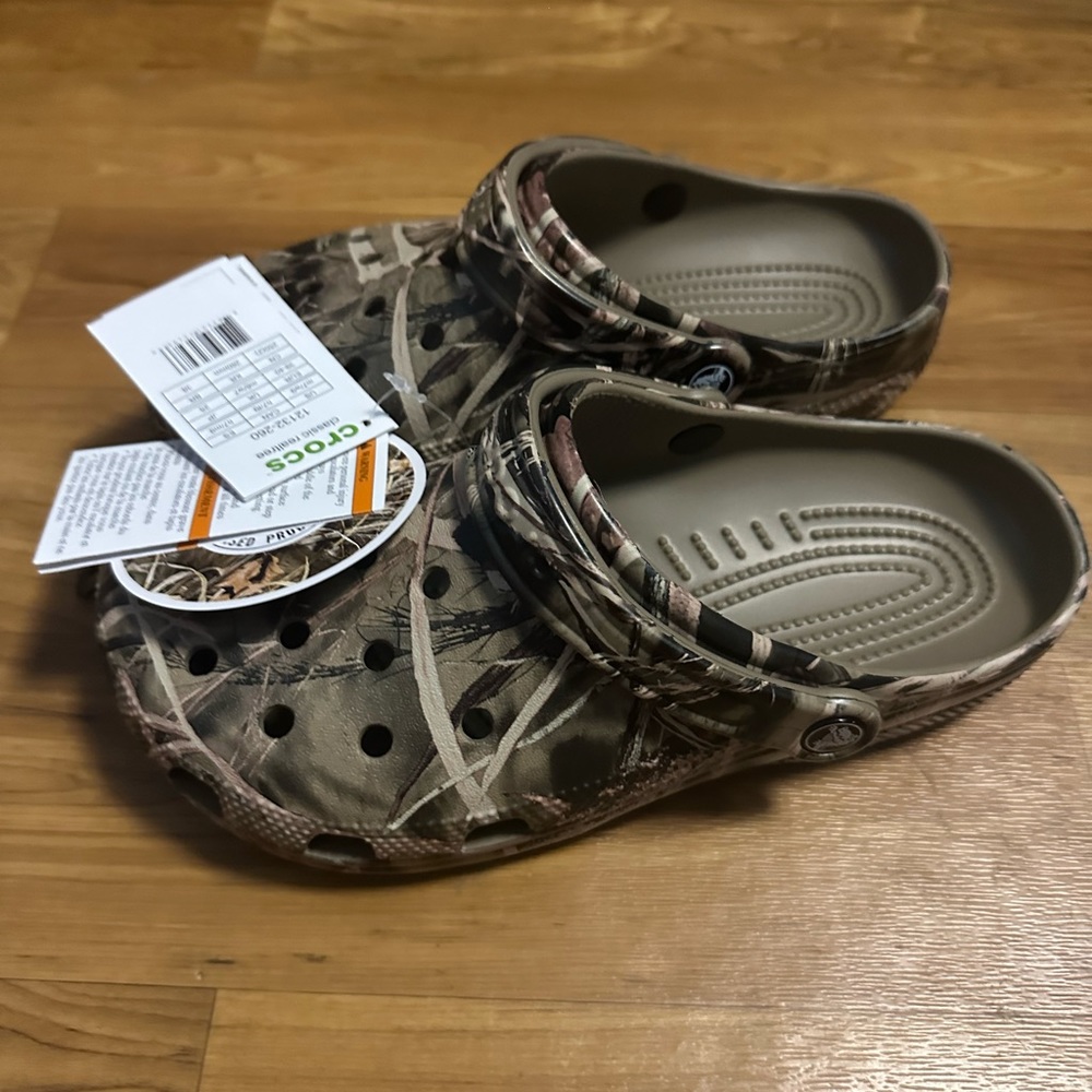 Crocs Unisex Classic Realtree Clog | Camo Shoes Mens 7 Womens 9 NWT